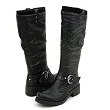 Bamboo Kapas07 Knee-High Boots Black 7 Black