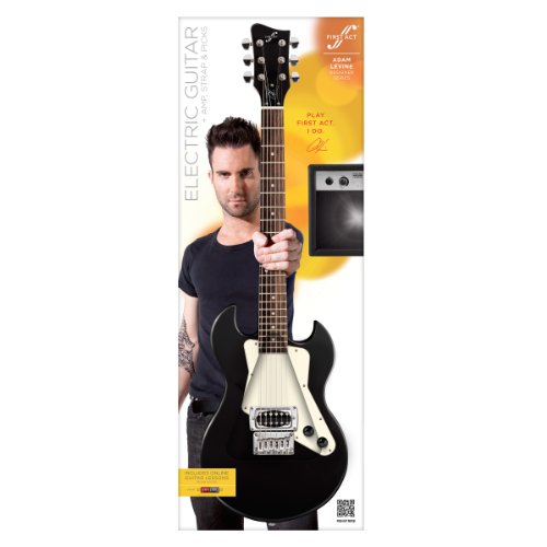 Adam Levine SolidBody Electric Guitar by First Act Black (AL223