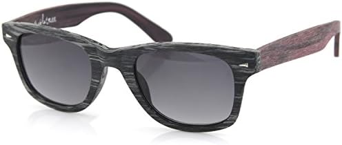 Evolatree - Emulated Wood Design Sunglasses - Includes Case & Cloth