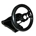 2 in 1 Wii Multi Axis Steering Wheel with Stand - BLACK