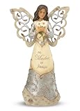 Elements Madre Mother Hispanic Angel Figurine by Pavilion, 9-Inch, Inscription Mi Madre, Mi Amiga