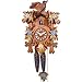 Cuckoo Clock with Blue Flowers and Walnut Finish