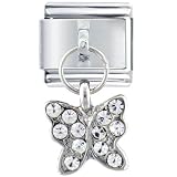 April Butterfly Animals Italian Charms Bracelet Link