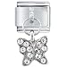 April Butterfly Animals Italian Charms Bracelet Link