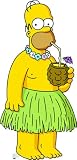 The Simpsons: Homer in Grass Skirt Standup