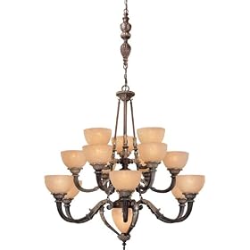 Minka Lavery Camden 818-355 Large 15 Light 900w (44H x 43W) Chandelier Lighting in Golden... by Minka