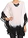 Sakkas Jix Long Embroidery Crochet Lace Tie Dye V Neck Poncho Blouse Shirt Top