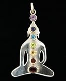 Chakra Jewelry: Chakra Buddha Large Silver Stone Pendant 41QZfE ioJL. SL160 Chakra Jewelry: Chakra Buddha Large Silver Stone Pendant