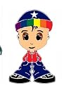 Express Yourself Boy Girl Gay Lesbian Sticker LBGT Rainbow (Boy)
