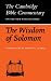 The Wisdom of Solomon (Cambridge Bible Commentaries on the Apocrypha)