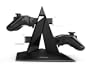 KONNET PS3 Power Pyramid Charger, Charging and Storage Dock / Tower / Kit / Stand for Four Game Controllers / Consoles - Black