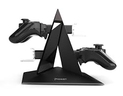 KONNET PS3 Power Pyramid Charger, Charging and Storage Dock / Tower / Kit / Stand for Four Game Controllers / Consoles - Black