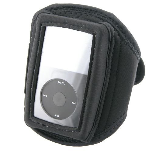 Workout Armband for Apple iPod Video and Classic 80GB/120/160GB model MP3 Players - Black