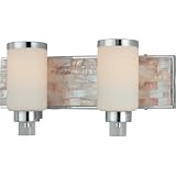 Minka Lavery Cashelmara 3242-77 Small Reversible 2-LT 200w (7H x 17W) Vanity Lighting in Chrome