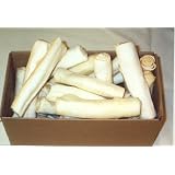 25 pcs of 6-7 x 1 White Rawhide Retriever Rolls by MAXX RAWHIDE (ADA BEEF RAWHIDE)