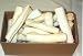 25 pcs of 6-7 x 1 White Rawhide Retriever Rolls