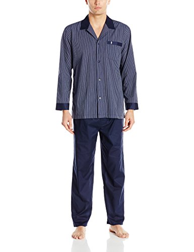 Jockey Men's Woven Long Sleeve Pajama Set