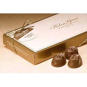 Helen Grace Chocolates, Milk Chocolate Raspberry Rose Truffles, 6 oz. Gift Box