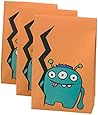 Ginger Ray Monster Madness Party Bags & Stickers (12 Pack), Mixed