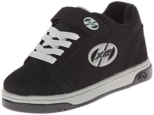 Heelys Dual Up Skate Shoe (Little Kid/Big Kid), Black/White, 1 M US Little Kid