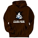 Job For Superman Hockey Sports Mens Hoodie (Brown, Sizes X-Small - XXX-Large)