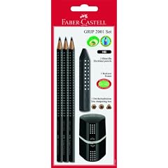 Faber-Castell 217093 - Schreibset Grip 2001 Schwarz Blister
