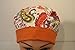 Surgical Scrub Hat Cap Purple Orange Yellow Blue Pink Damask Pixie