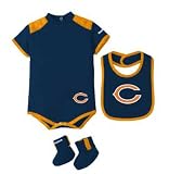 Chicago Bears 2009 Infant Creeper, Bib & Bootie Set
