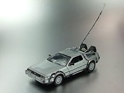 Welly 1:24 Delorean Time Machine Back To The Future Part 1 Diecast Model Silver