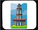 Decorated Mouse Pad with Caribbean, watchtower, tower, Cuba, Cabanas, Havana