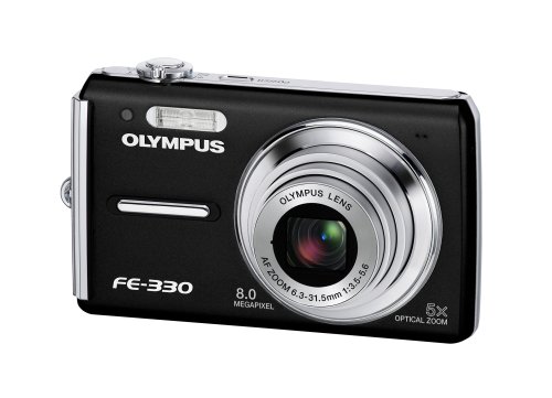 City Travel Guides Discounted  Kamera & Foto : Olympus FE-330 Digitalkamera (8 Megapixel, 5-fach opt. Zoom, 2,7" Display) schwarz