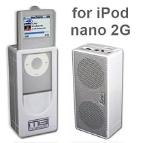 JLab Audio Miniblaster Portable Speaker for iPod nano 2G (White)