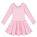 FEESHOW Child Girls Long Sleeve Gymnastic Ballet Leotard Dance Dress