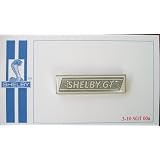 Shelby Gt Side Stripe Collectors Pin- White W/silver