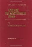 Elastizitaetstheorie (Landau, L.D./E.M. Lifschitz: Lehrbuch Der Theoretischen Physik)
