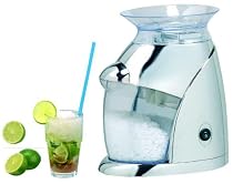 LUXUS ICE CRUSHER MIT VERCHROMTEN GEHÄUSE, EISWÜRFELZERKLEINERER AUF KNOPFDRUCK, 0,7 LITER AUFFANGBEHÄLTER FÜR PERFEKTE EISWÜRFEL, SCHNELLES 100 WATT MAHLWERK, NEU + OVP
