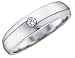Diamond Men's Ring in White Gold