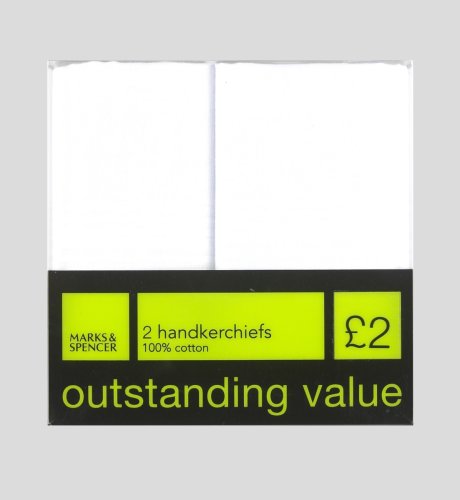 2 Pure Cotton Handkerchiefs