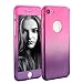 iPhone 7 Plus 5.5 Inch Full Body Hard Case-Auroralove 360 Degree Full Protective Slim Sleek Front Back Case for iPhone 7 Plus 5.5 Inch with Tempered Glass Screen Protector(Pink+Purple)