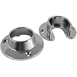 Stanley Hardware V8185 1-5/16" Diameter Chrome Flange Set in Polished Chrome