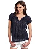 Lucky Brand Womens Lily Embroidered Top