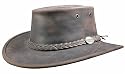 Full Grain Leather Foldaway Bush Hat - by  BARMAH AUSTRALIA