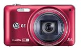 General Imaging Full-HD Digital Camera with 14.4MP, CMOS, 10X Optical Zoom, 3-Inch LCD, 28mm Wide Angle Lens, and HDMI (Red) E1410SW-CR
