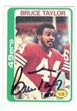 Bruce Taylor Autographed/Hand Signed Football Card (San Francisco 49ers) 1978 Topps #348