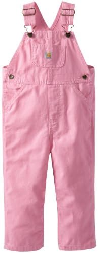 Carhartt Kids Girls Washed Microsanded Canvas Bib Overall