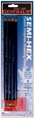 General Pencils- Drawing Set with Four Graphite Pencils