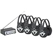 Multi Wireless Listening Center with 4 Headphones