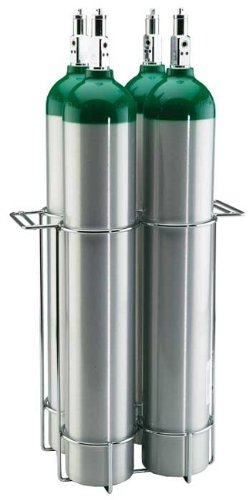 Four E size oxygen cylinder carrier (with handle)