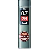 Pentel Ain Stein Mechanical Pencil Lead, 0.7mm 2B, 40 Leads (C277-2B)