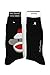 Foot Traffic Men's Sock Monkey Socks Size 10-13 Black